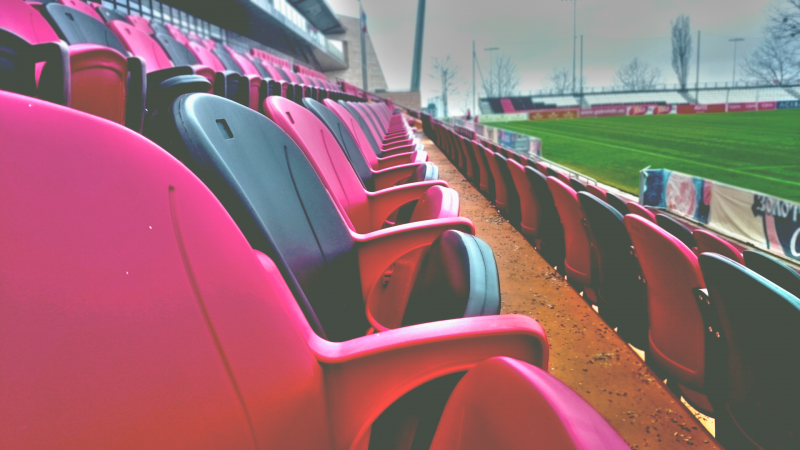 Seats at a sports field